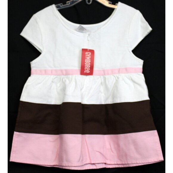 NEW 2008 Gymboree Ice Cream Social Easter Neapolitan Blouse White Chocolate Pink - Picture 5 of 6